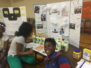 MichiganAfterSchool Association Kids working on Science Fair Projects